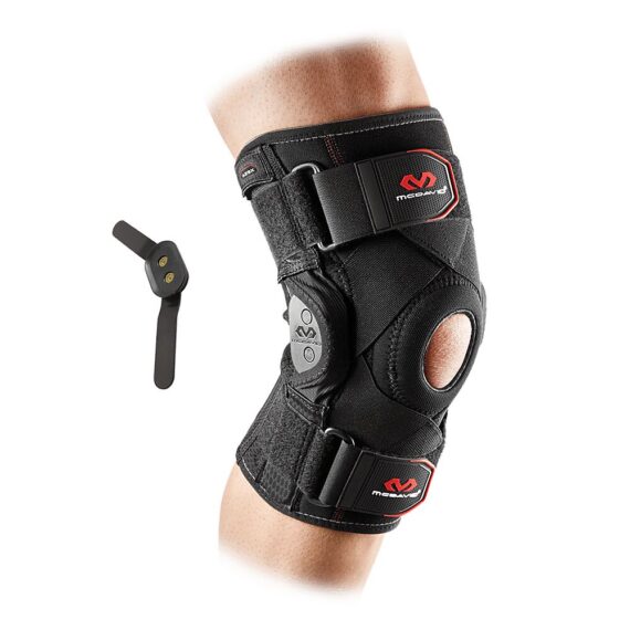 Knee Brace With Polycentric Hinges And Cross Straps
