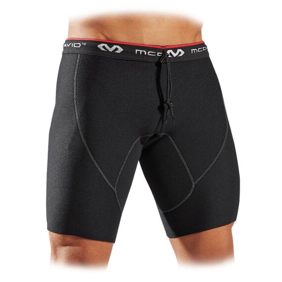Pantaloncini a compressione in neoprene con coulisse regolabile