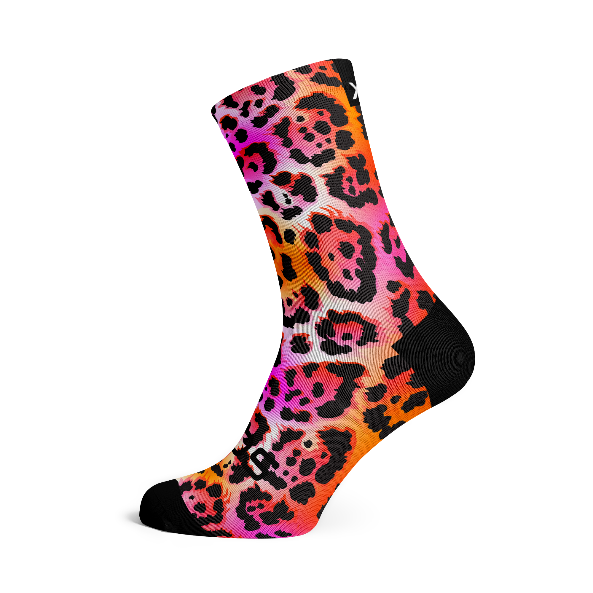 Electric Leopard Pink Socks