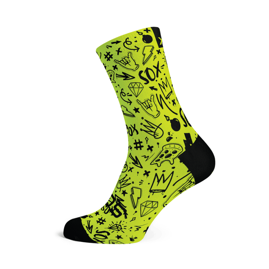 Fluo Doodle Socks