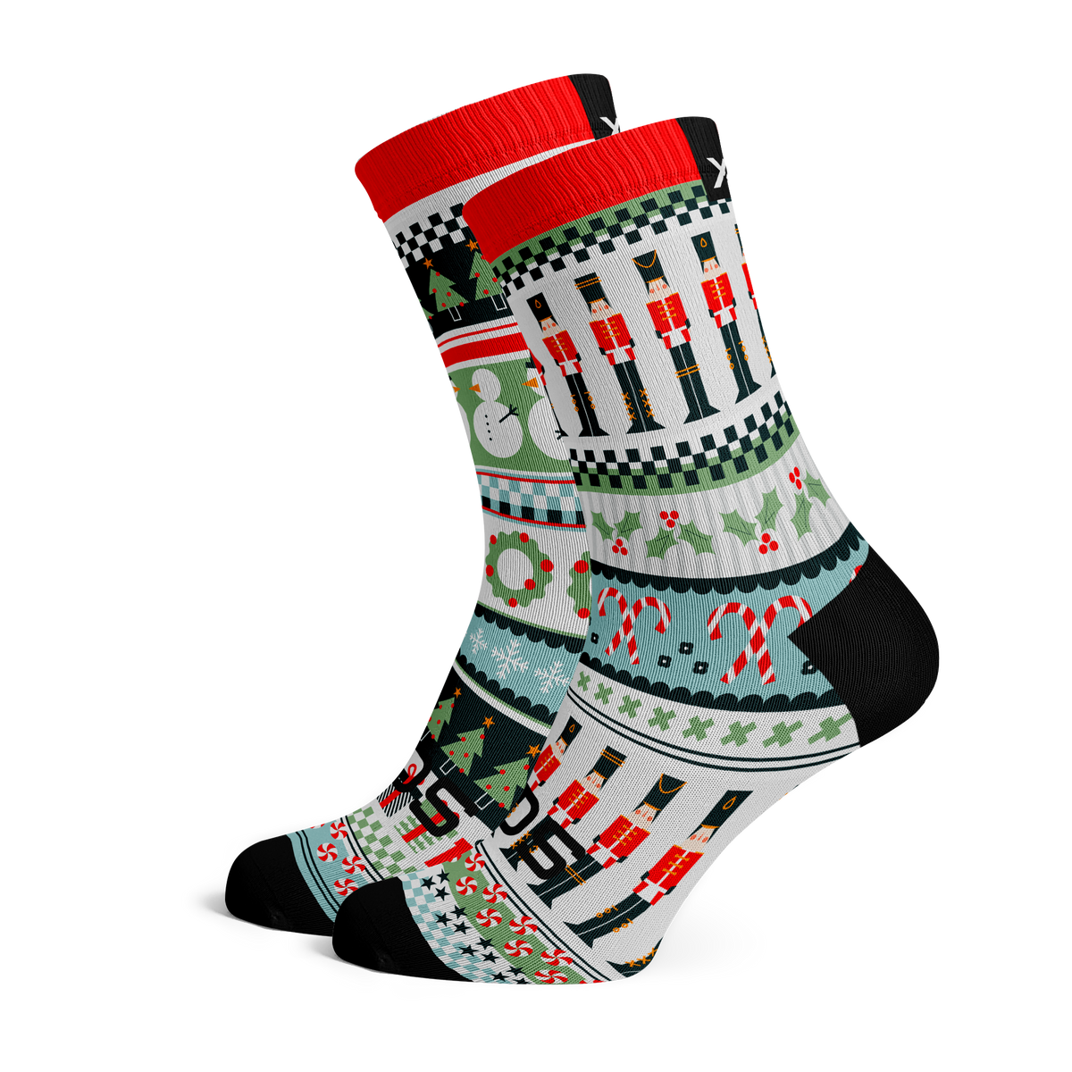 Holly Jolly Nutcracker Crew Socks